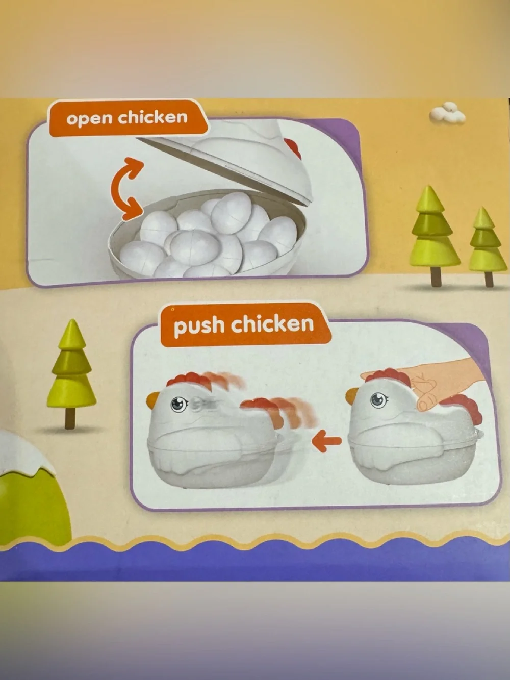 Matching Eggs Chicken Learning Toy